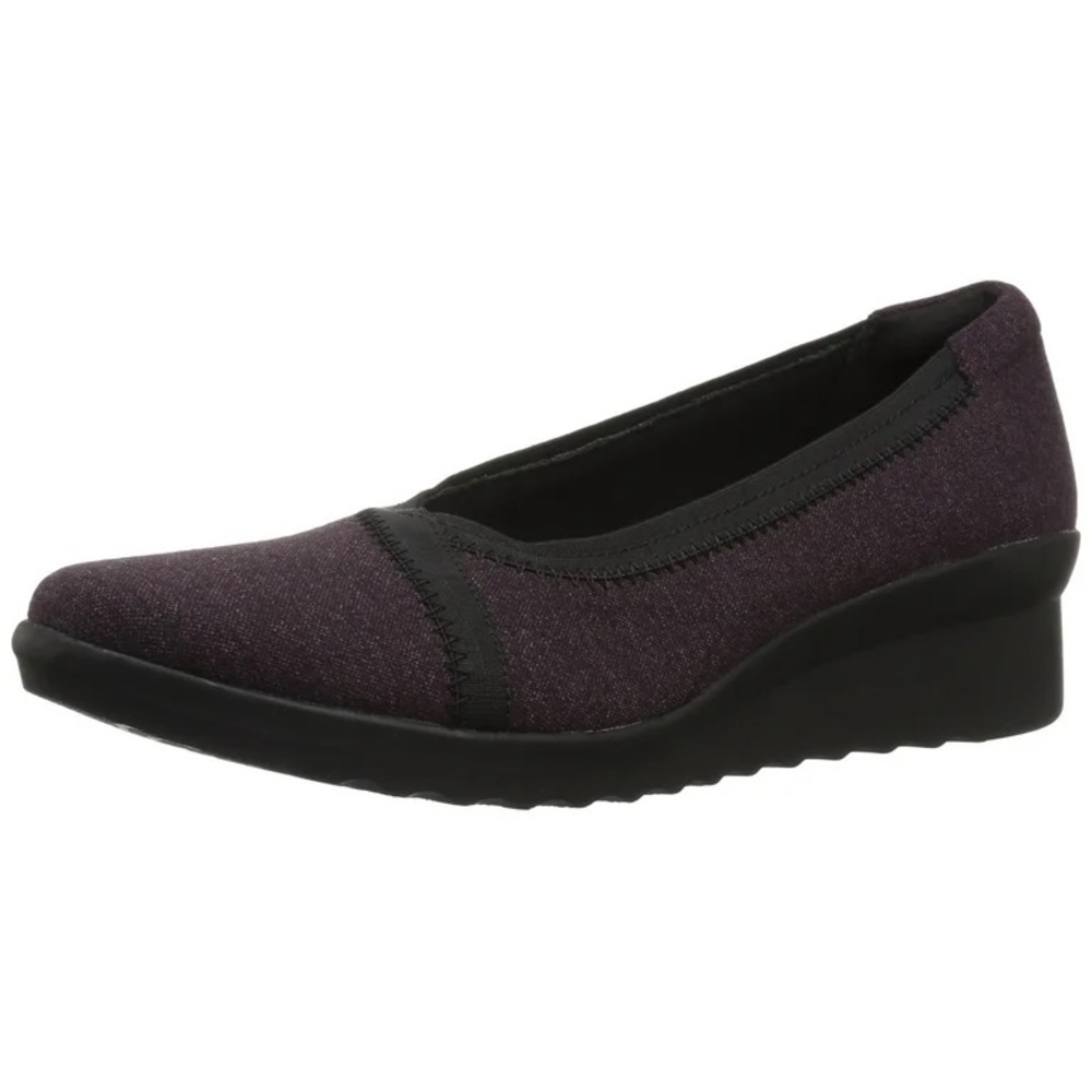 Women’s cloudsteppers by Clark’s slip on shoe with small wedge